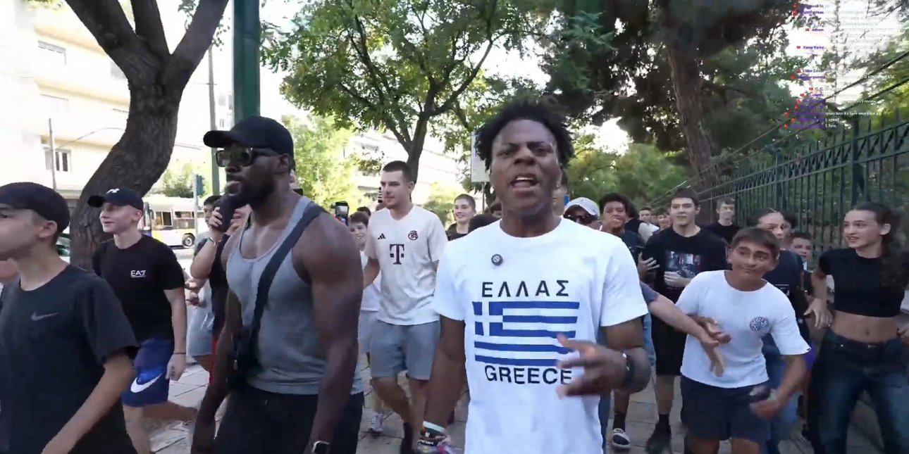 Στην Ελλάδα ο διάσημος YouTuber IShowSpeed -Χαμός στο κέντρο της Αθήνας, γέμισε ο δρόμος με θαυμαστές του