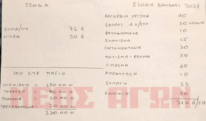 Χαρτί, μολύβι και υπολογισμός της ζημιάς για έναν μέσο βαμβακοπαραγωγό στην Καρδίτσα