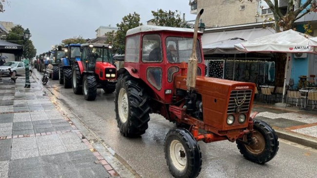 Πανεπαρχιακό αγροτικό συλλαλητήριο με τρακτέρ στην Ελασσόνα