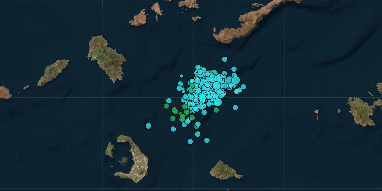 Σεισμός 5 Ρίχτερ ανοιχτά της Αμοργού -Ο μεγαλύτερος έως τώρα