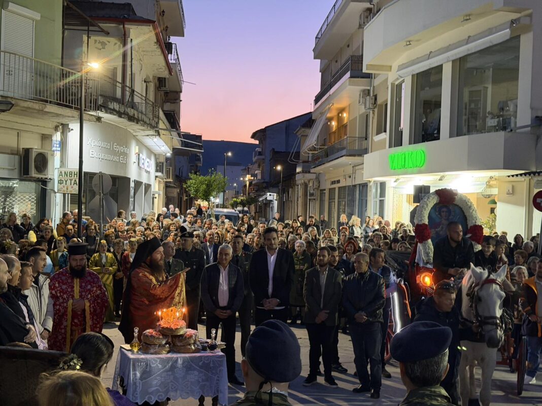 Περιφορά της εικόνας του Αγίου Γεωργίου με άλογα και στον Τύρναβο
