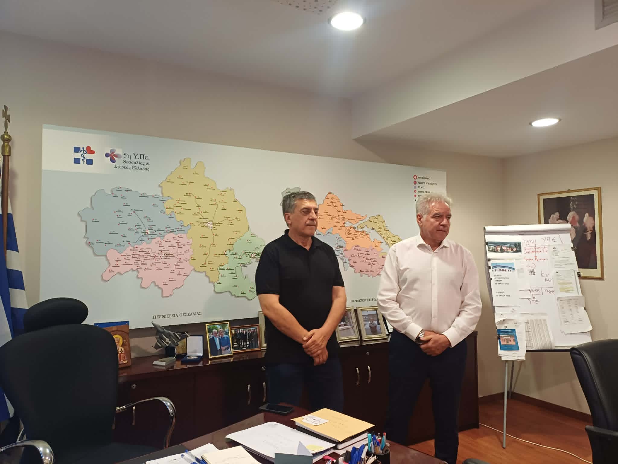 Συνάντηση Κουρέτα - Σερέτη: Νέο κτίριο στο ΠΓΝΛ για την ημερήσια νοσηλεία ογκολογικών ασθενών
