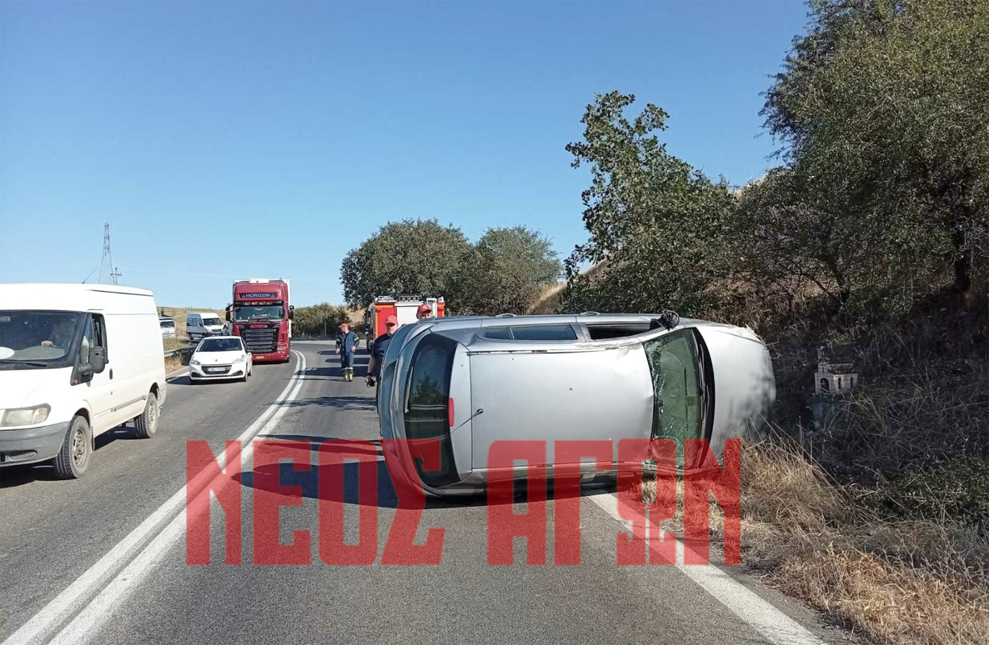 ΚΑΡΔΙΤΣΑ - Ανατροπή ΙΧ στις στροφές της Συκεώνας το απόγευμα της Δευτέρας (ΦΩΤΟ) ΚΑΡΔΙΤΣΑ - Ανατροπή ΙΧ στις στροφές της Συκεώνας το απόγευμα της Δευτέρας (ΦΩΤΟ)