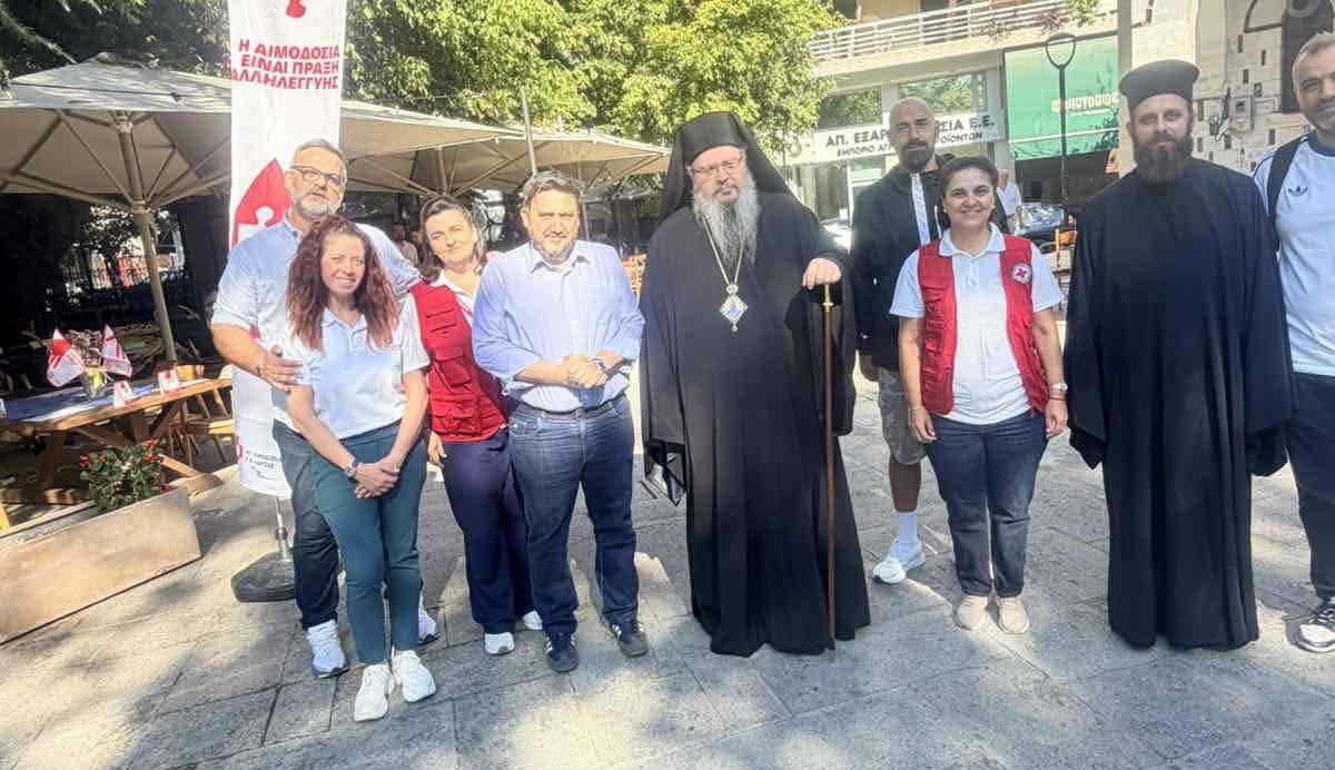 Μήνυμα προσφοράς και αλληλεγγύης στην εθελοντική αιμοδοσία της Ιεράς Μητρόπολης Λαρίσης