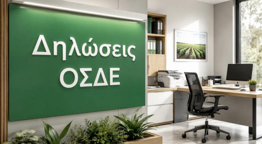 ΑΓΡΟΤΙΚΑ - ΟΣΔΕ 2026: Παράταση έως τις 30 Οκτωβρίου, αλλά παραμένει ο αγώνας δρόμου για τις πληρωμές (video) ΑΓΡΟΤΙΚΑ - ΟΣΔΕ 2026: Παράταση έως τις 30 Οκτωβρίου, αλλά παραμένει ο αγώνας δρόμου για τις πληρωμές (video)
