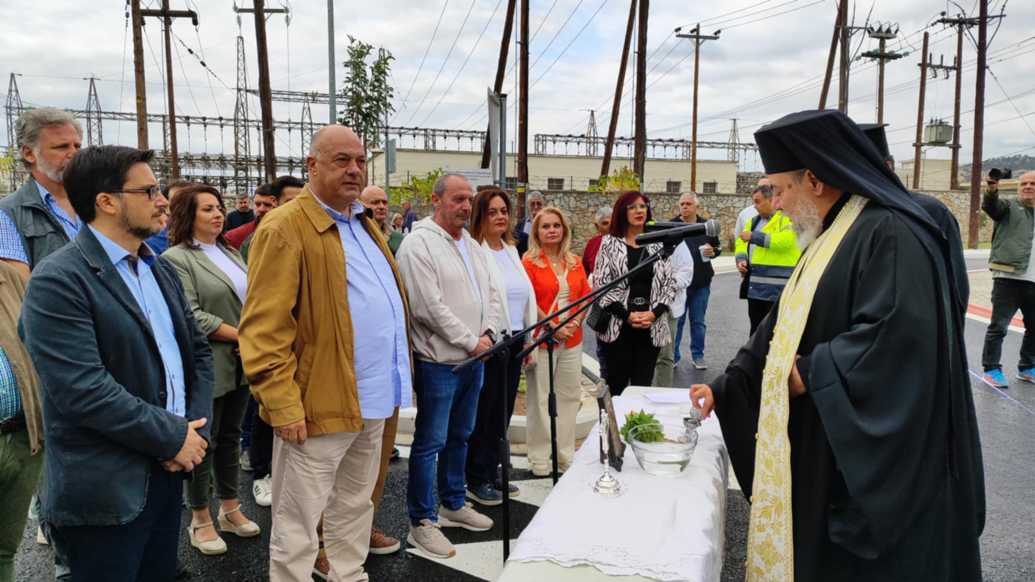 Εγκαίνια κυκλικού κόμβου στη Νέα Ιωνία Βόλου παρουσία Αχιλλέα Μπέου (ΦΩΤΟ)