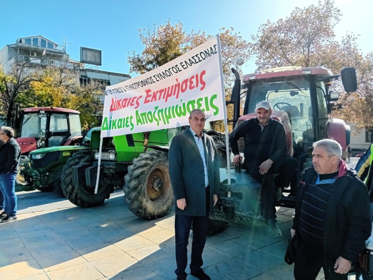 Πανεπαρχιακό συλλαλητήριο αμυγαλοπαραγωγών στην Ελασσόνα- ακόμη περιμένουν αποζημιώσεις (ΦΩΤΟ)